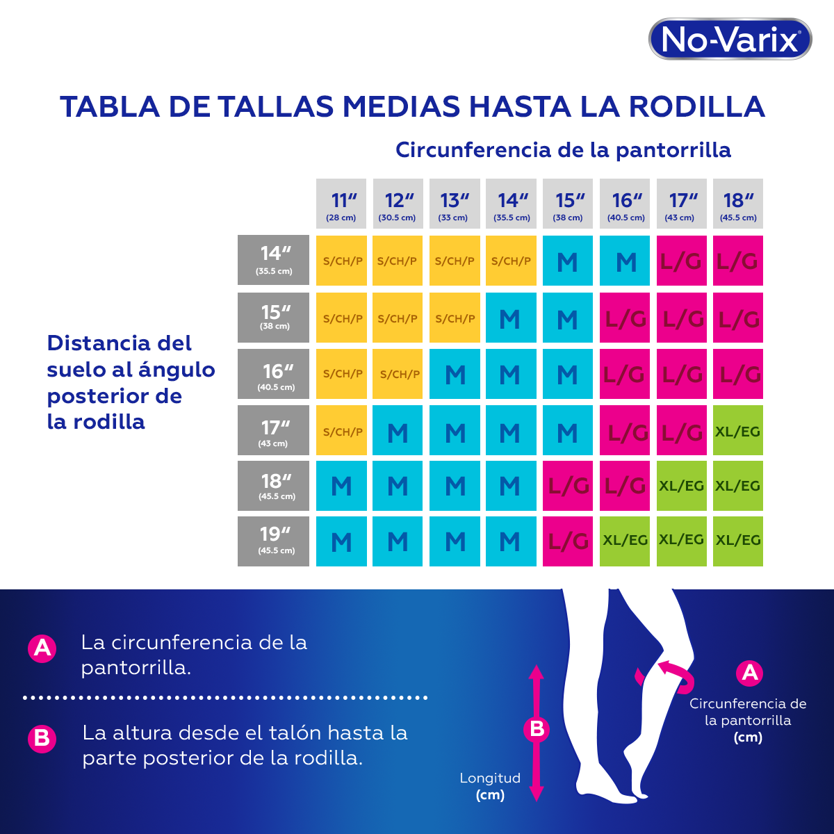 CALCETIN NO-VARIX COMPRESIÓN 15-20 mmHG TALLA S COLOR NEGRO.