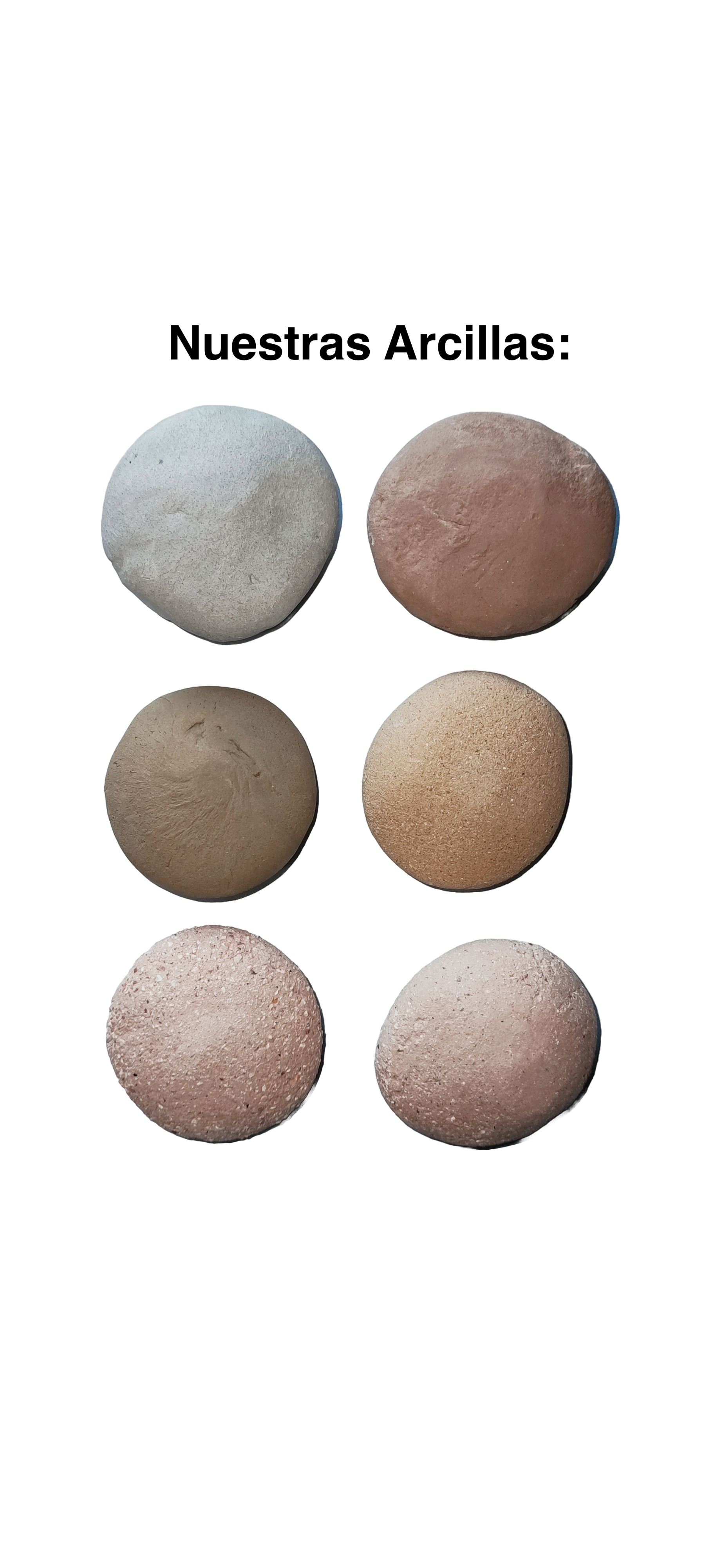 Arcilla Kit 6 Colores Alta Calidad en Polvo 1 kg cada Barro