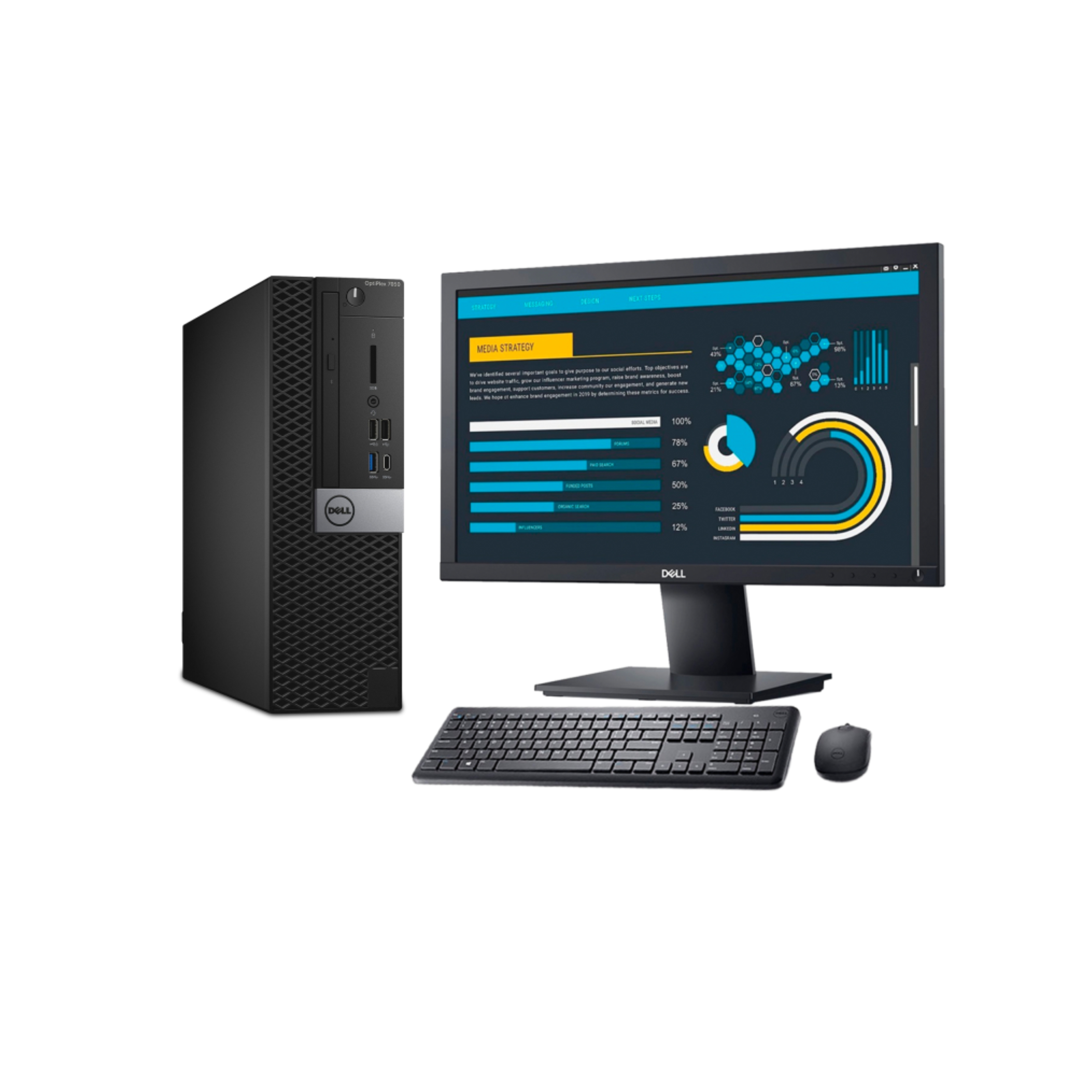 Equipo Completo Dell Core I5 6ta 16 gb Ram 240 gb Ssd Monitor 22"
