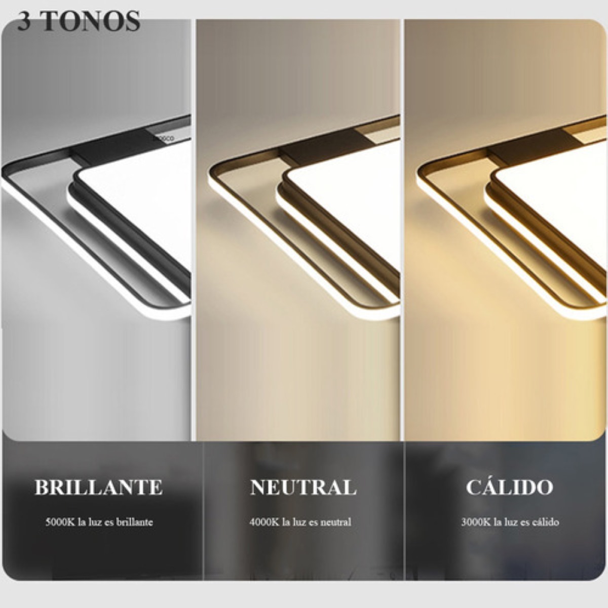 Lámpara De Techo Led Moderna Para Comedor Luz Tricromática