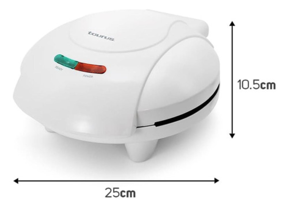 Quesadillera Taurus Osiris 2000 Antiadherente Compacta 127V, blanco.