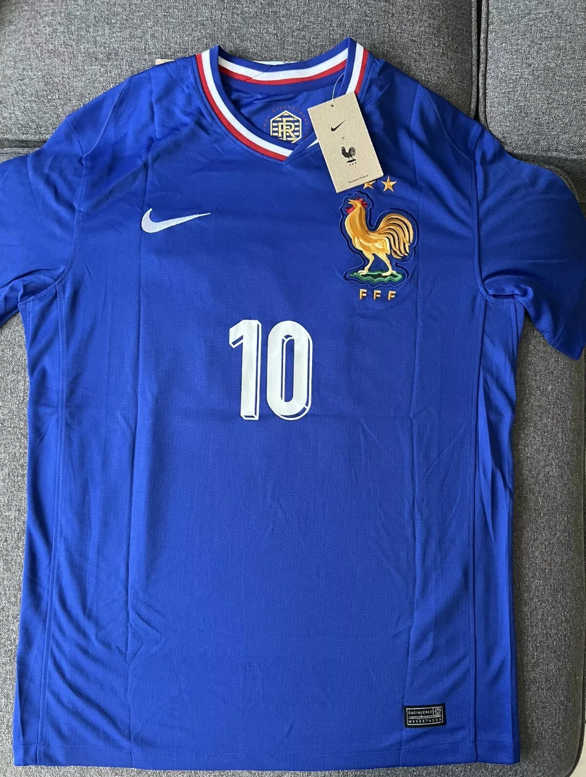 Nuevo! Jersey Francia Eurocopa 2024/2025 Local Azul Titular Mbappe 10 Talla L