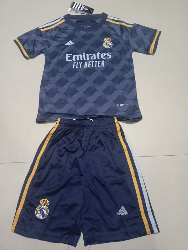 Nuevo! Jersey Real Madrid 2023/2024 Visitante Azul Marino Bellingham 5 Niño Youth Talla 6 - 7 años .