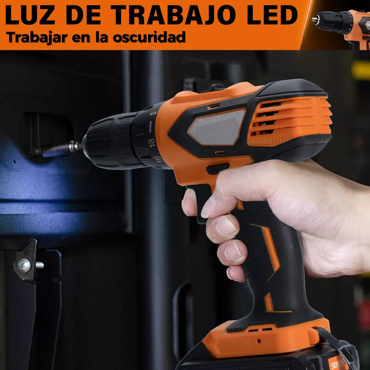 Kit Taladro Atornillador Eléctrico Inalámbrico 21v, 35 Piezas.