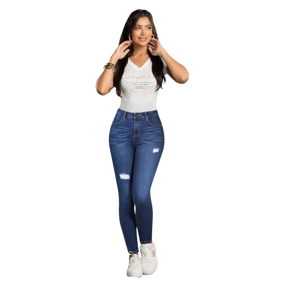 Jeans Pantalon Basico Skinny AITANA Praga Jeans PGAB-064.