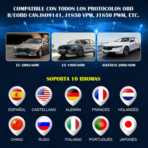 Obd2 Profesional Scanner Para Auto 35901 Códigos Avería