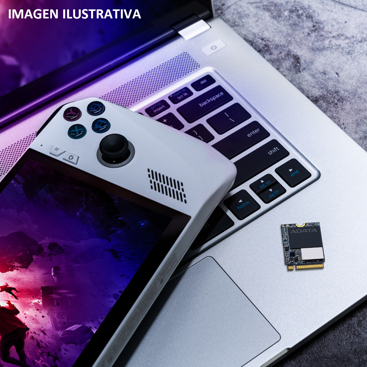 Unidad de Estado Solido SSD M.2 2230 1TB ADATA LEGEND 820 PCIe 4.0 5000/4500 MB/s Steam Deck SLEG-820-1T-CB 