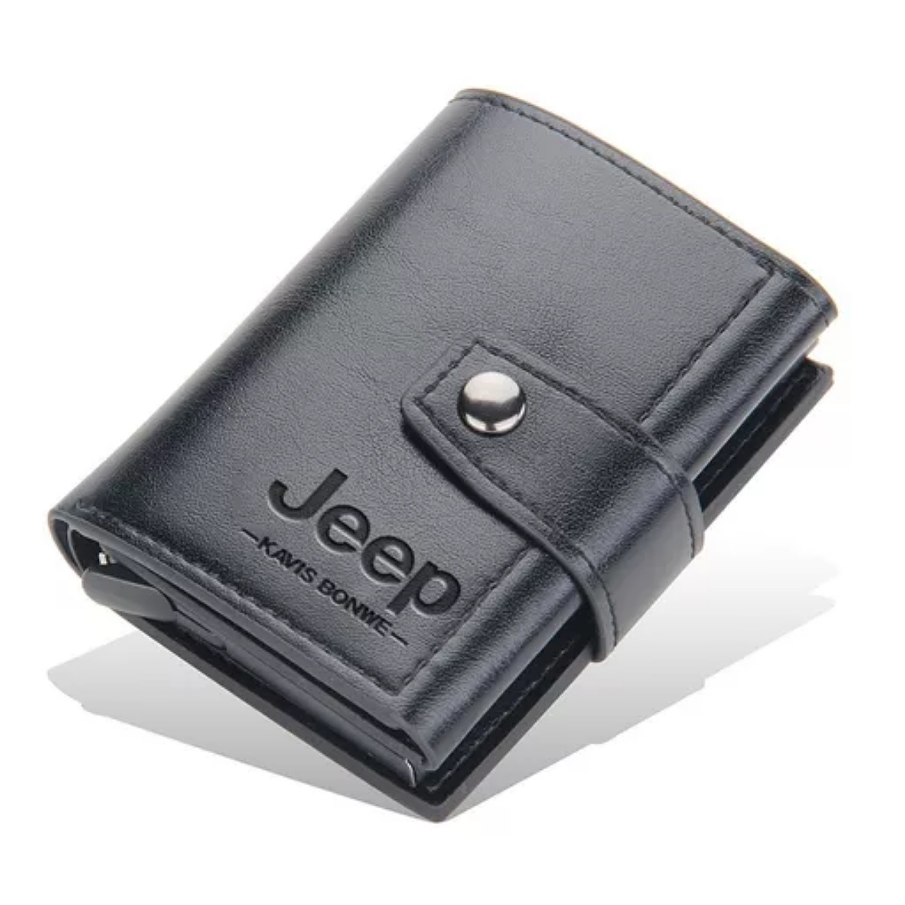 Cartera De Cuero Con Tarjetero Para Hombre Proteccion Rfid MÁS