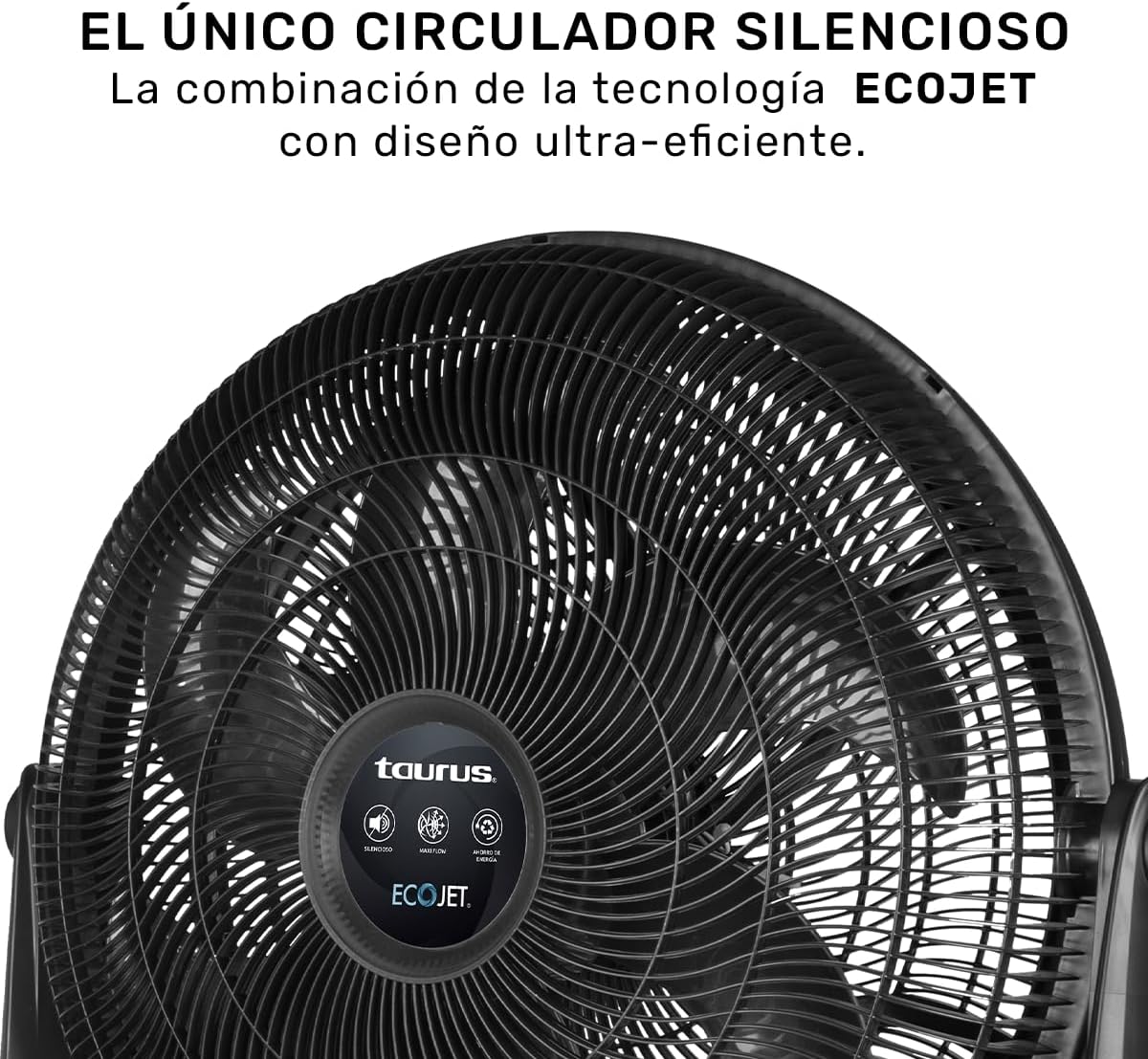 Ventilador de piso taurus rush 20 pulgadas negro 3 vel