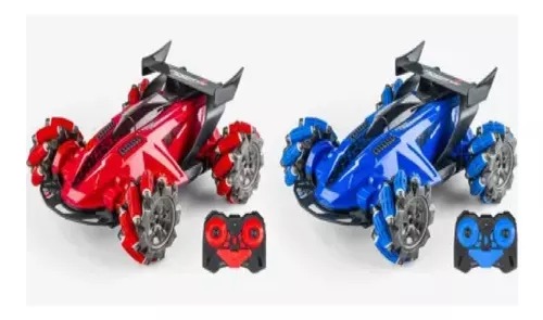 4wd Spray Stunt Truck Led 2.4g R/con Buggy Music Light Vapor Azul.