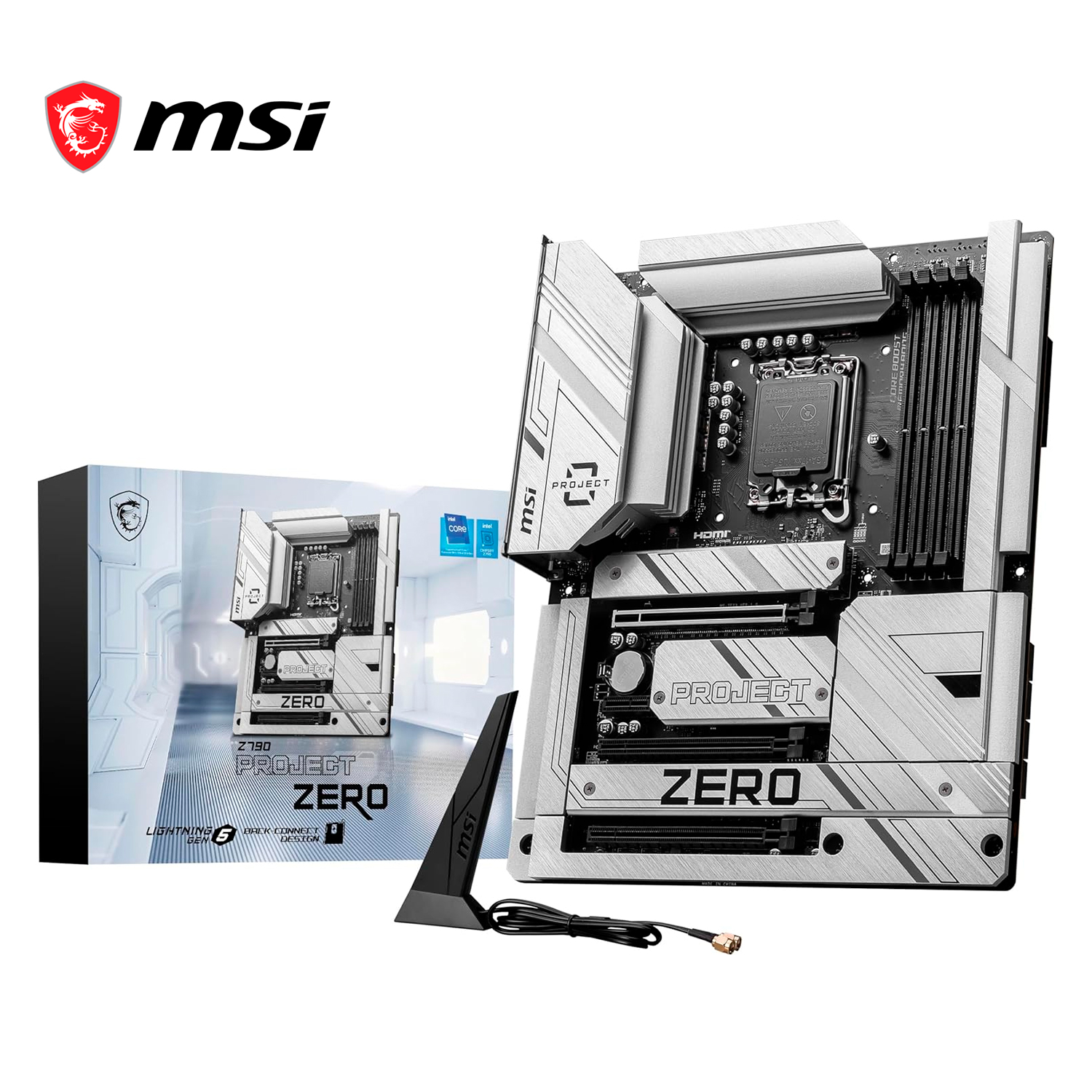 Mb Msi Z790 Project Zero Intel 14VA Ddr5 256GB Atx Wifi Hdmi Dp LGA1700 .