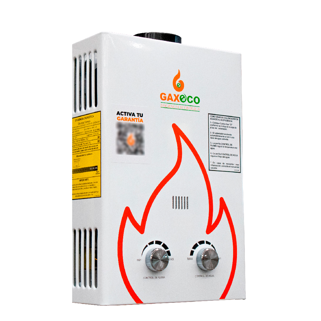 Boiler Calentador de Agua Instantáneo Gaxeco Eco6000hv Gas LP 6 Litros.