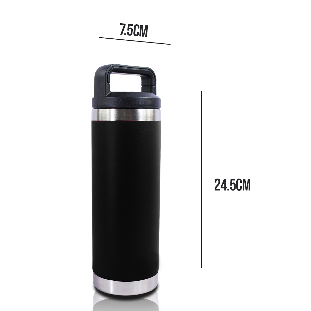 Yeti Botella Termica De Acero Inoxidable 18onz Colo Negro .
