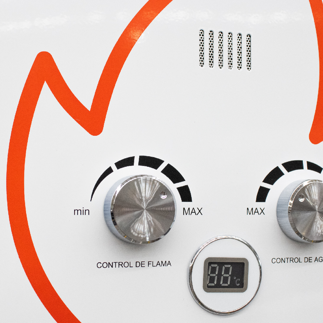 Boiler Calentador de Agua Instantáneo Gaxeco Eco9000 Gas Natural 9 Litros .