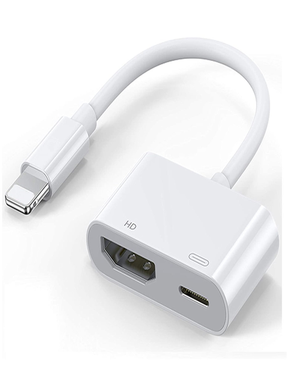 Adaptador Audio Vídeo Hd iPhone iPad Tv Hdtv 1080p 8pines.