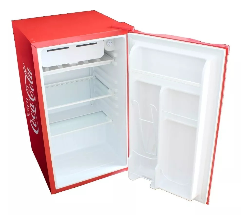 Frigobar Refrigerador Coca Cola Dace 3.2 Pies Cúbicos Con Congelador .