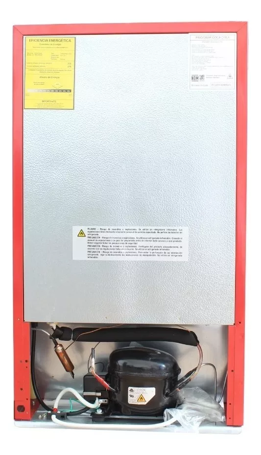 Frigobar Refrigerador Coca Cola Dace 3.2 Pies Cúbicos Con Congelador .