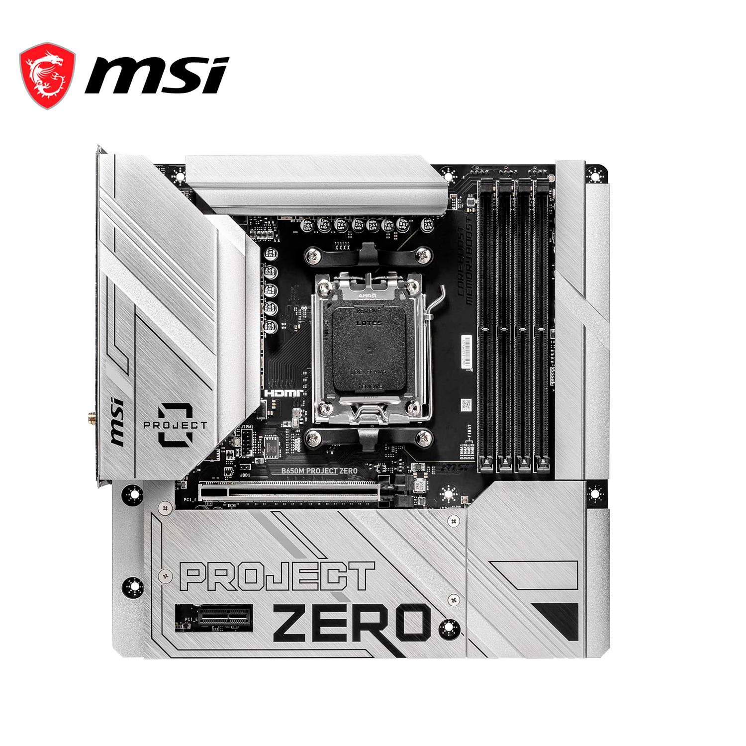 Mb Msi B650M Project Zero Amd Ddr5 256GB M-ATX Wifi Hdmi Dp AM5.