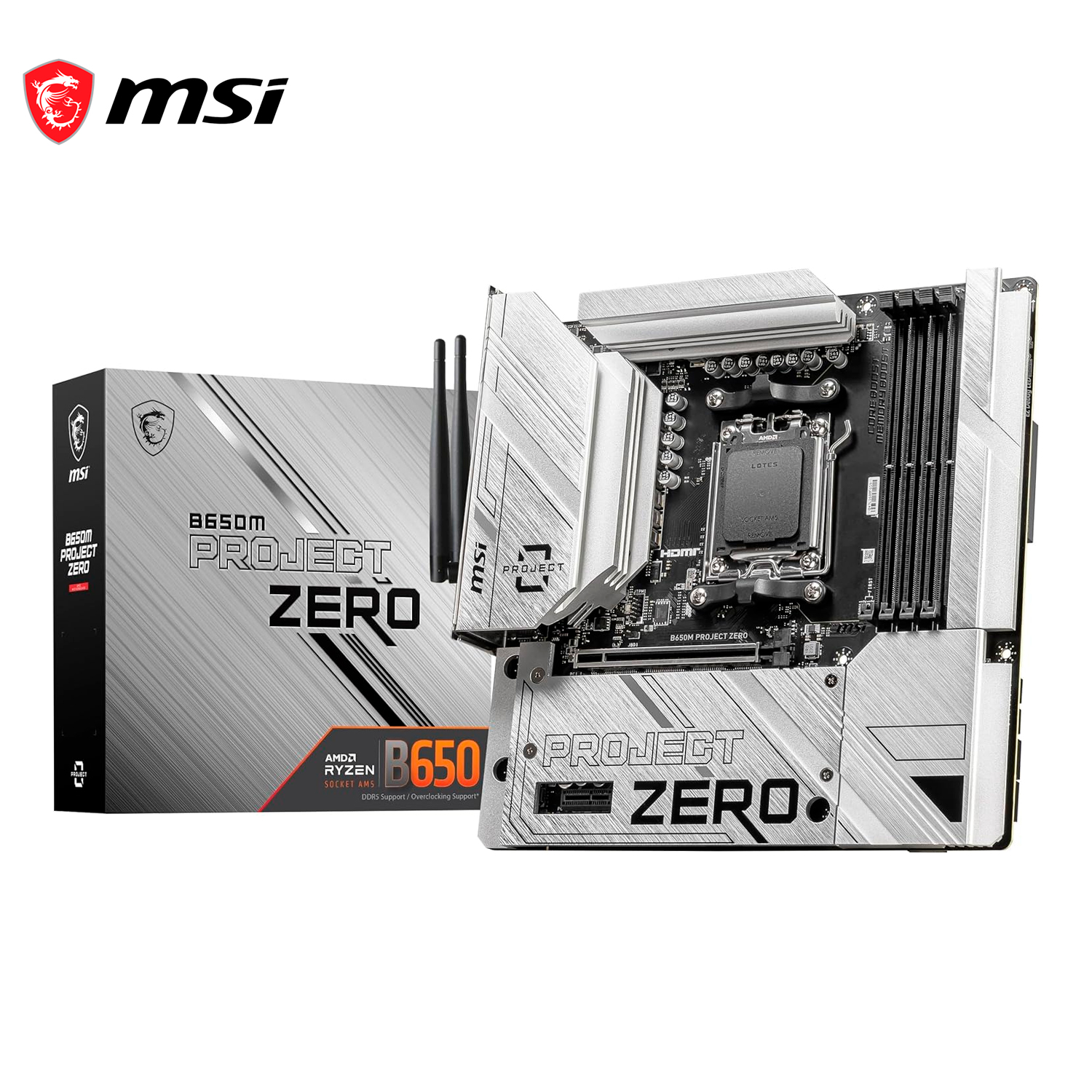 Mb Msi B650M Project Zero Amd Ddr5 256GB M-ATX Wifi Hdmi Dp AM5.