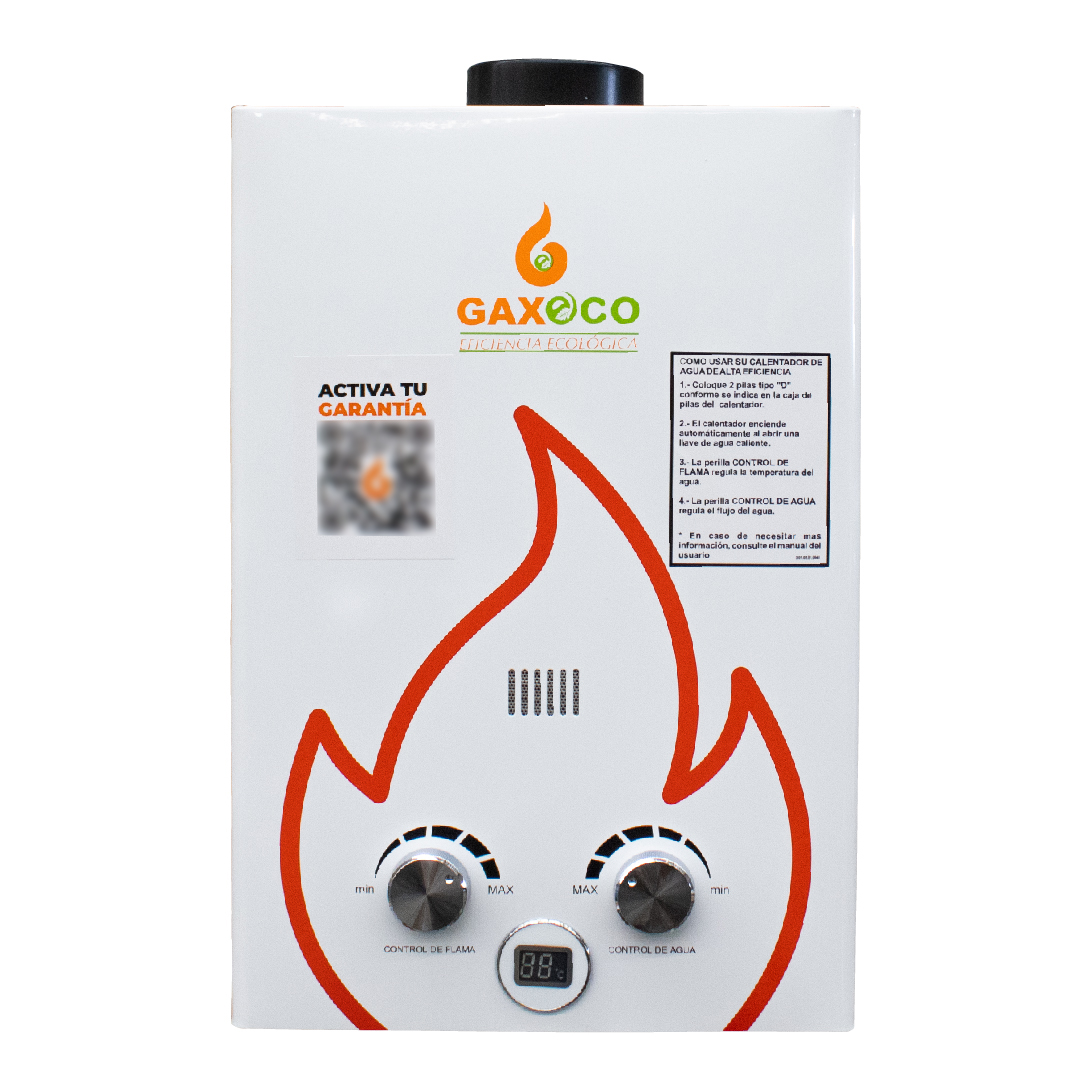 Calentador de paso c/ kit de instalación Gaxeco Eco6000-N.