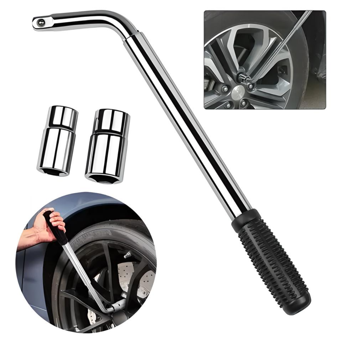 Llave Maneral Con Dados Para Rines,rines Extensible 17-19 Mm