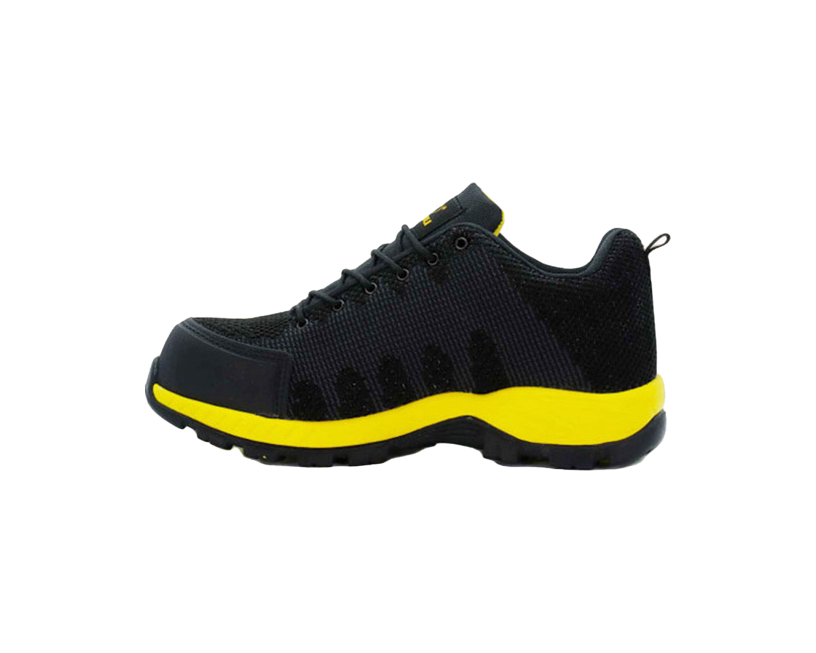 Tenis Industrial Choclo Con Casco Caribú 325 Color Negro Amarillo.