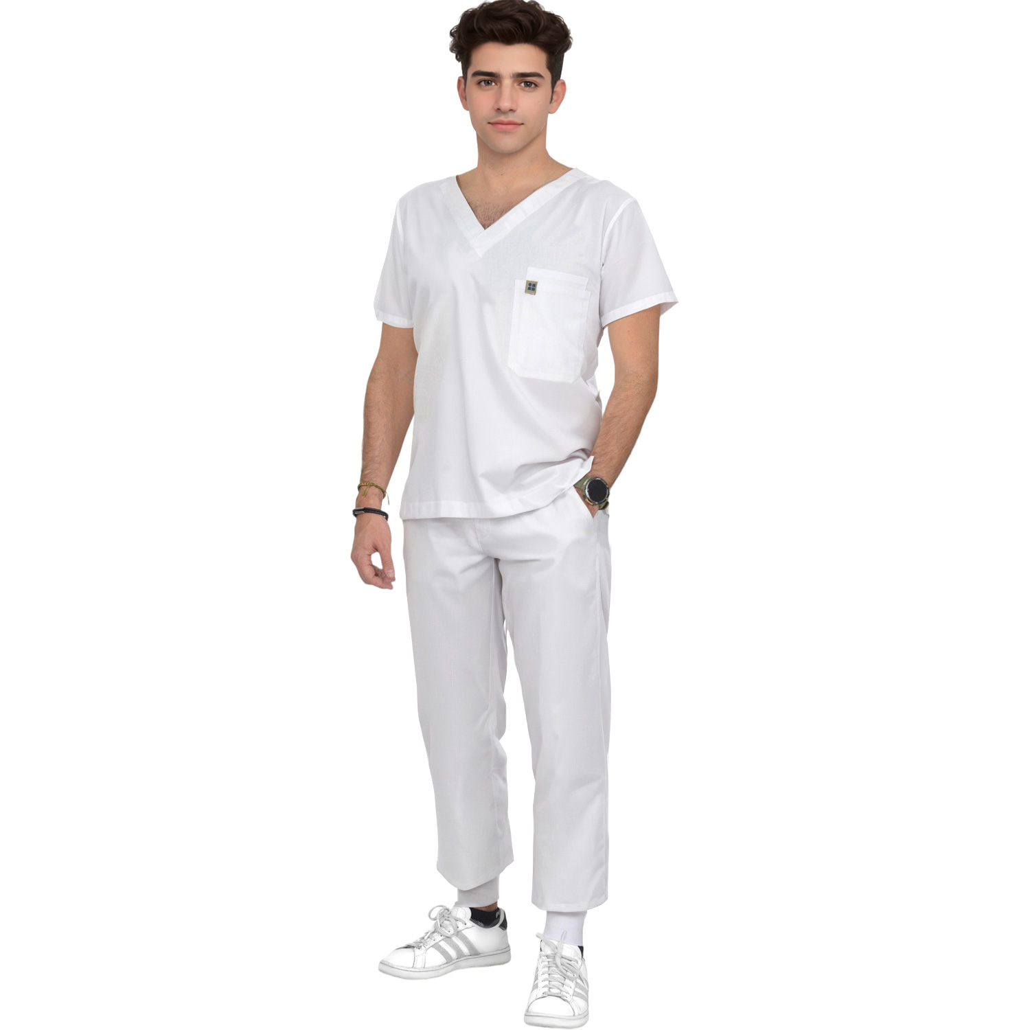 Pijama Quirurjica Uniforme Medico Jogger Hombre Algodon.