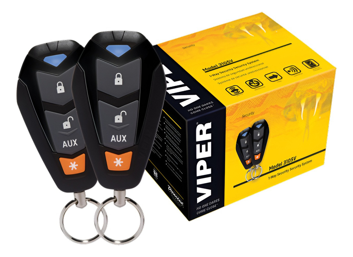 Alarma Automotriz Viper 3400v Con 2 Controles Sirena Sensor.
