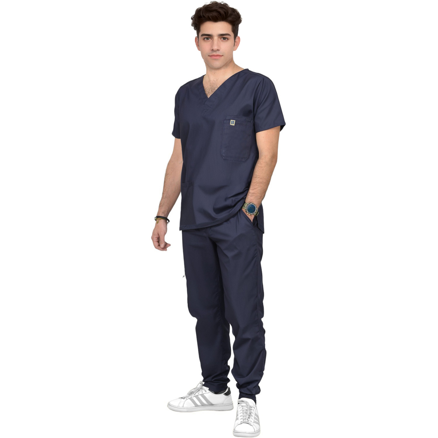 Pijama Quirurjica Uniforme Medico Jogger Hombre Algodon.