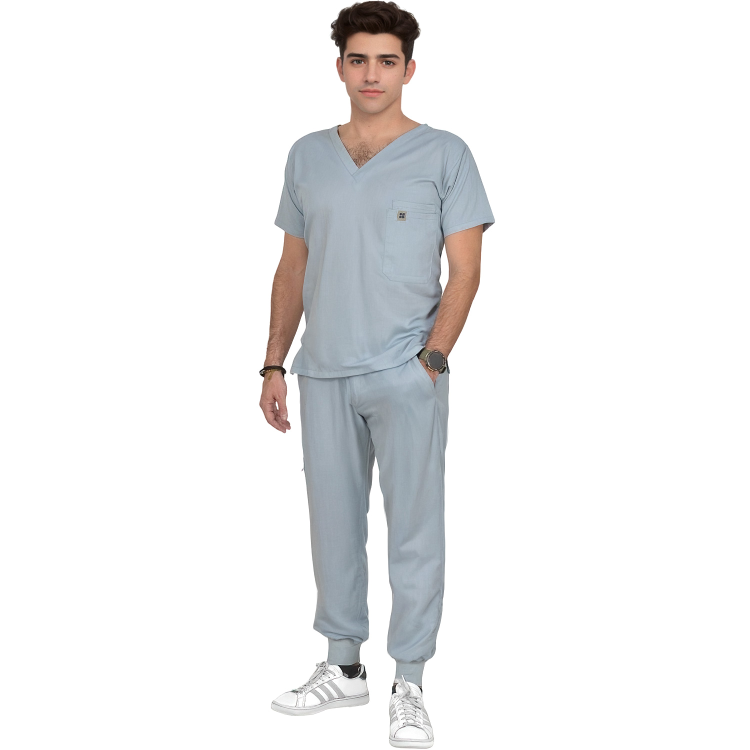 Pijama Quirurjica Uniforme Medico Jogger Hombre Algodon.