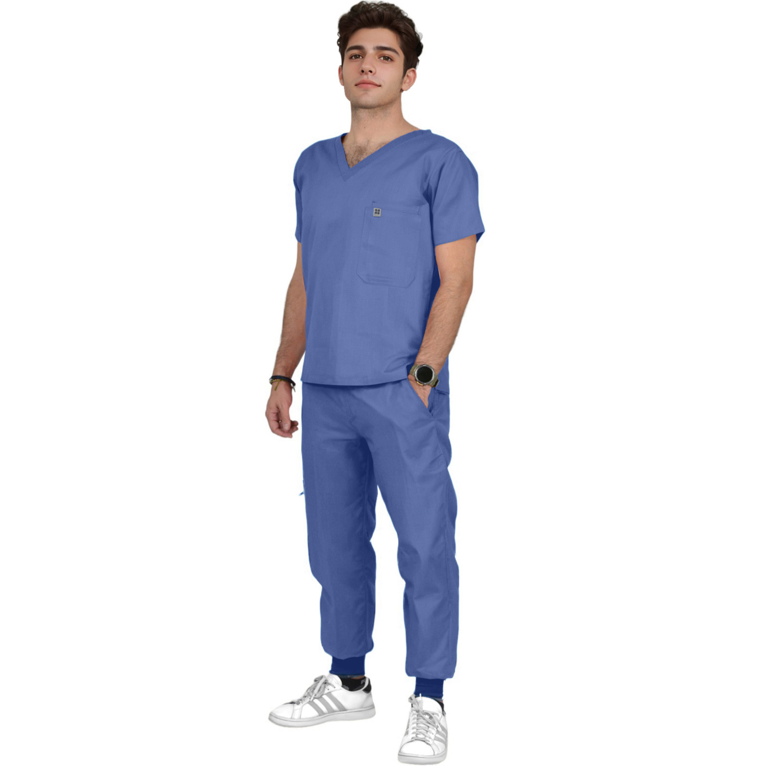 Pijama Quirurjica Uniforme Medico Jogger Hombre Algodon.