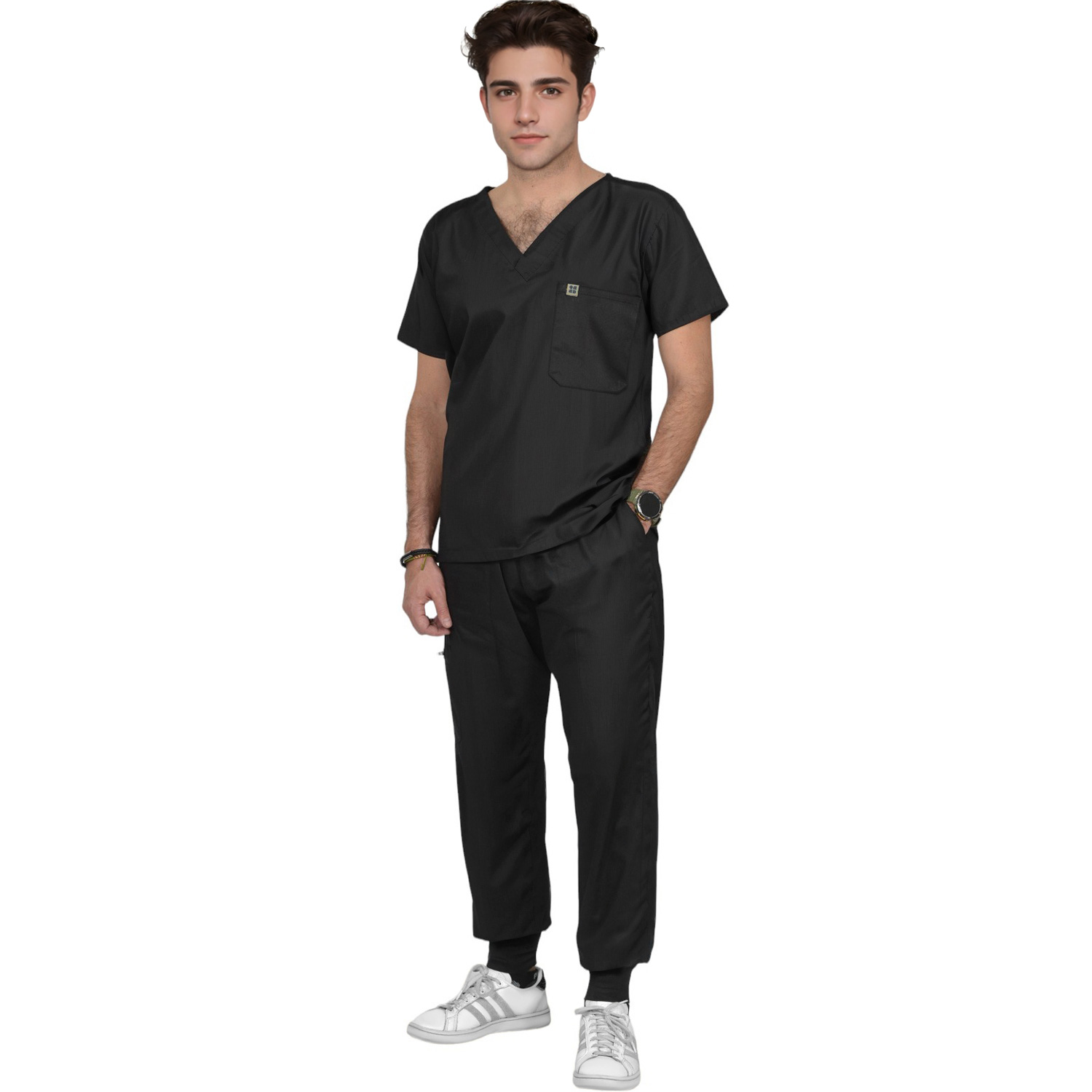 Pijama Quirurjica Uniforme Medico Jogger Hombre Algodon.