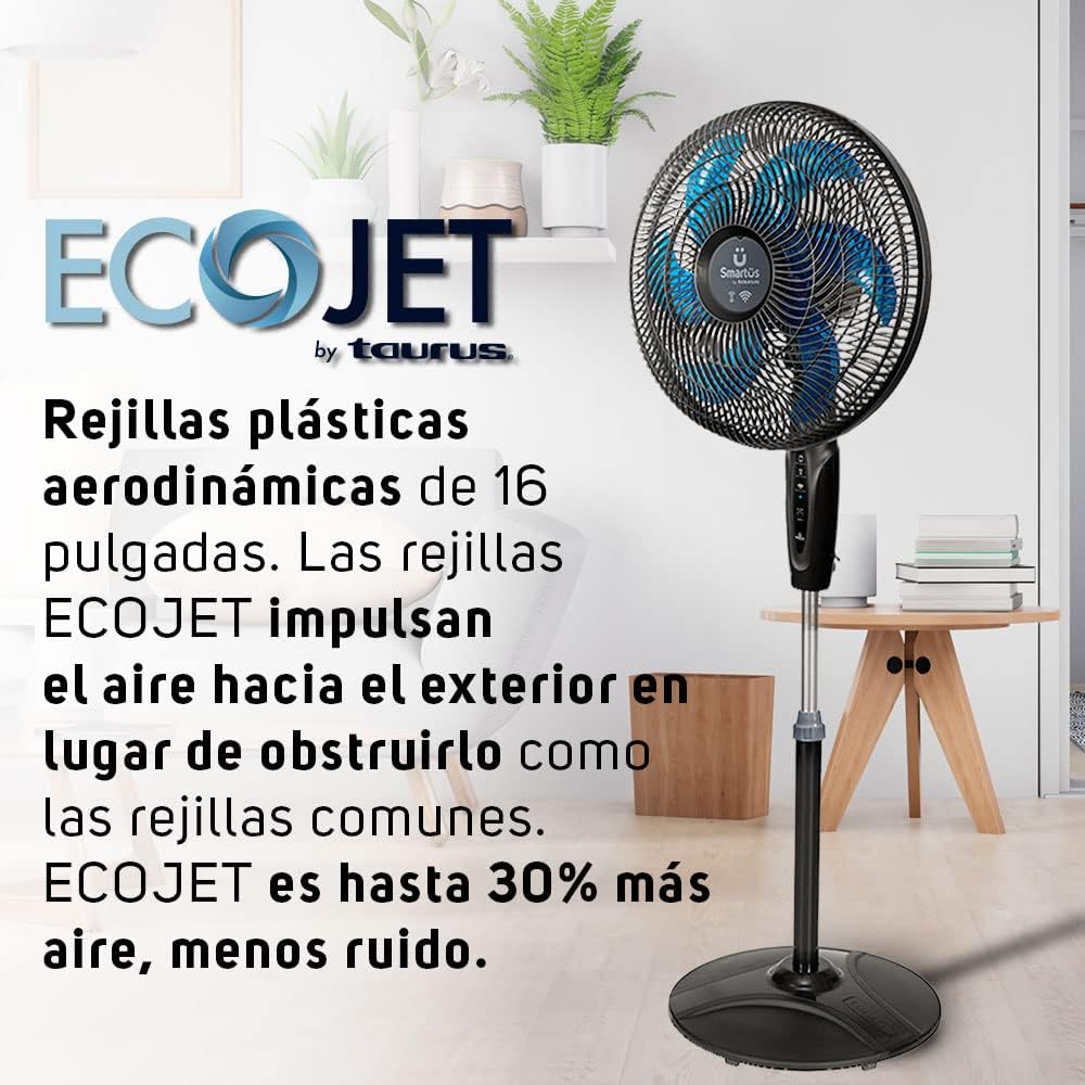 Ventilador Pedestal Control Smartphone Wifi Magnus Taurus.