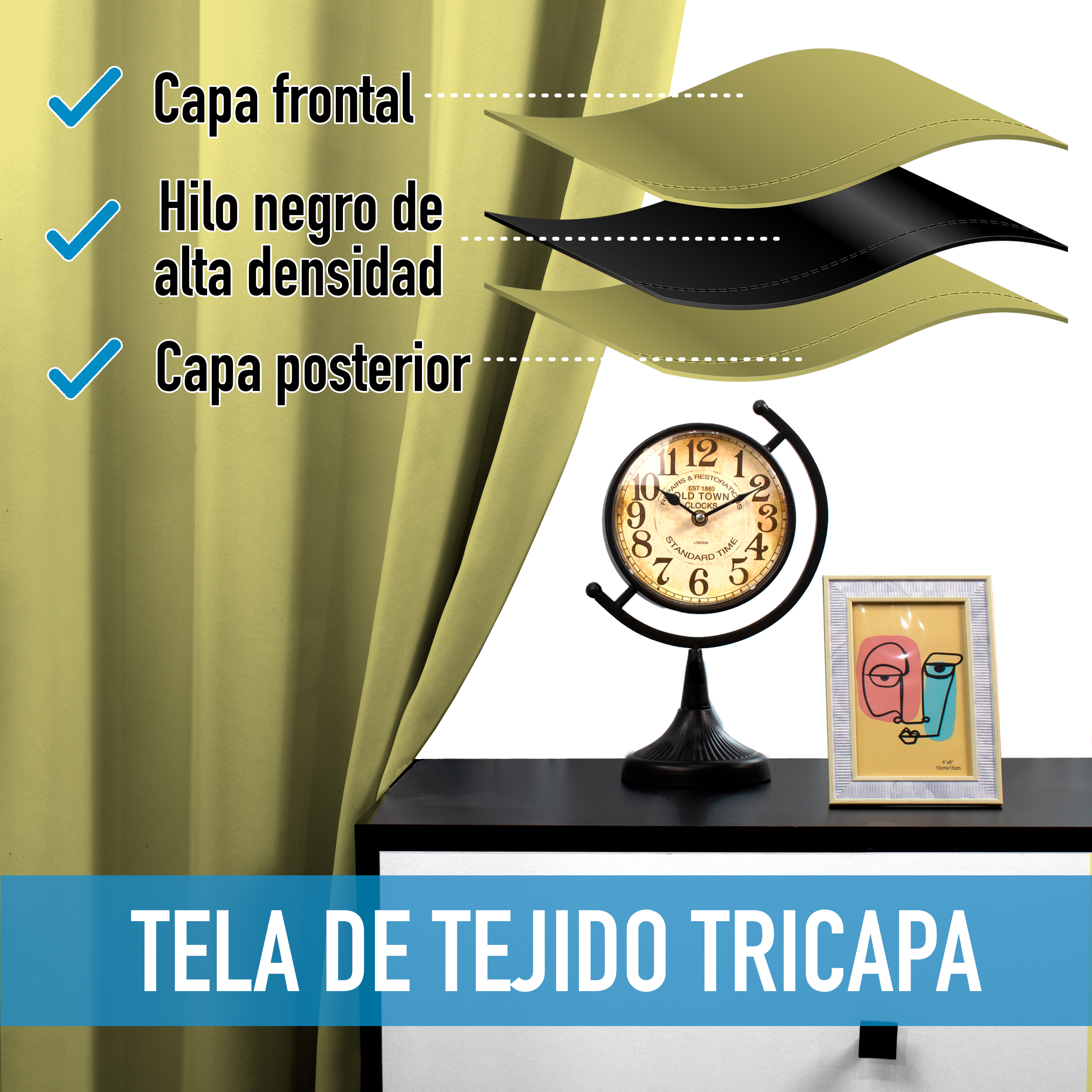 Cortinas Blackout Lima Corta Térmico Lisa 95% Bloqueo Luz.