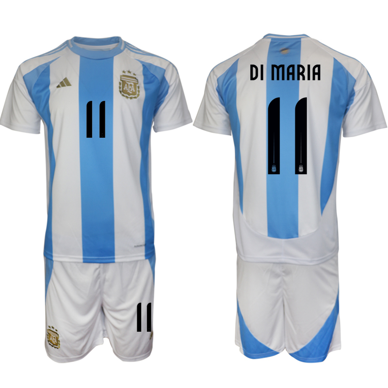 Nuevo! Jersey Argentina Copa America 2024/2025 Local Titular Di Maria 11 Talla M.
