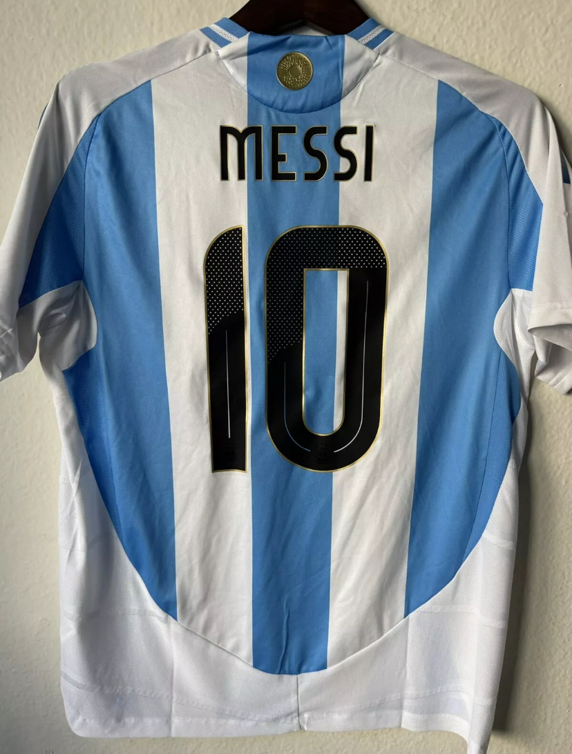 Nuevo! Jersey Argentina Copa America 2024/2025 Local Titular Messi 10 Talla S.