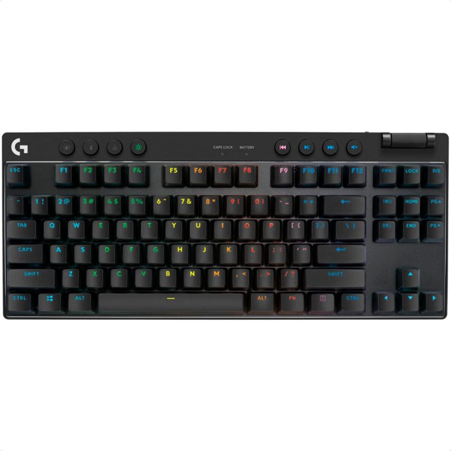 Teclado Logitech G PRO X TKL Mecanico Switch GX Brown RGB Inalambrico Gamer 920-012127