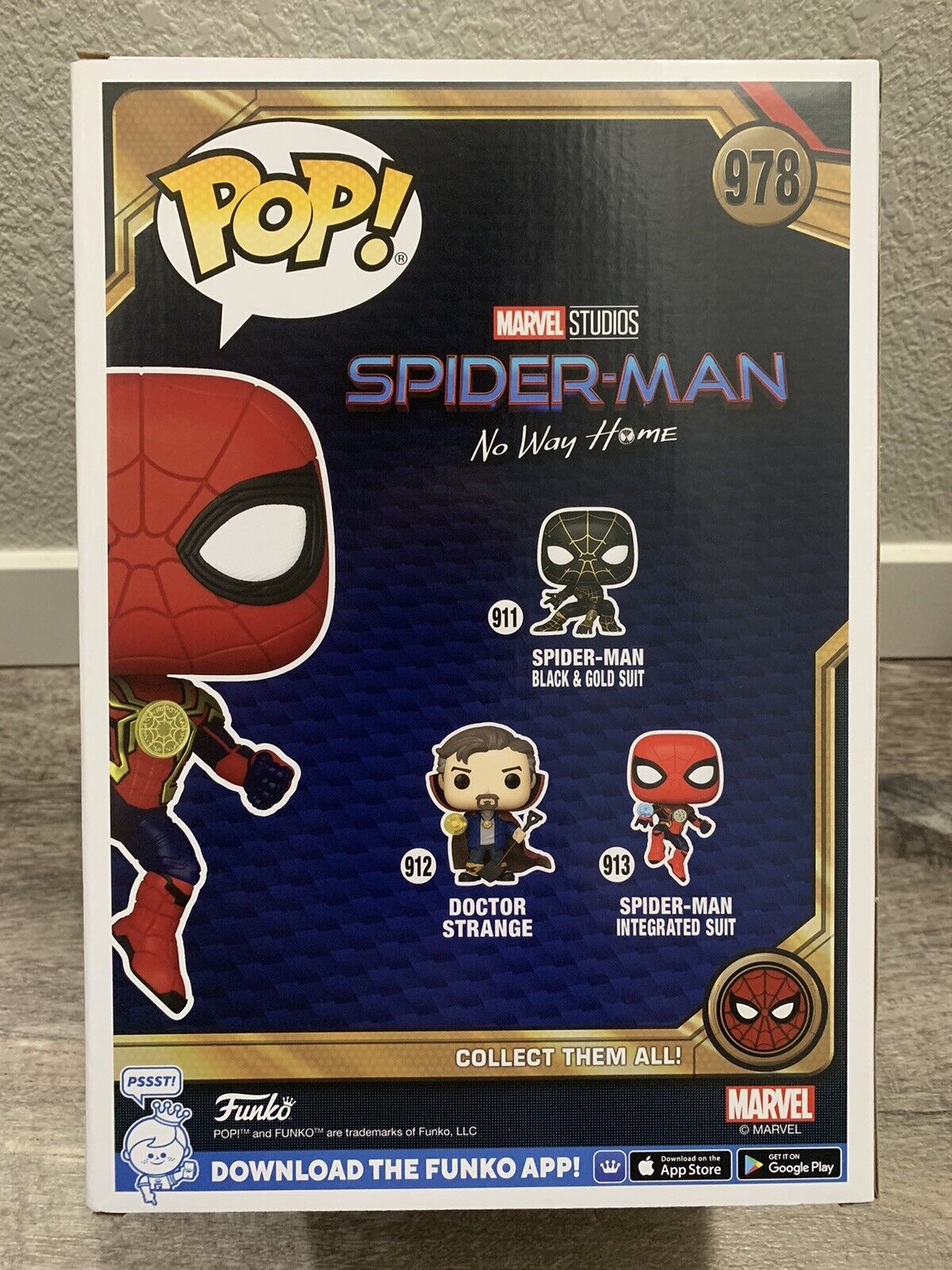 Nuevo! Funko Pop Spiderman Spider Man 10 Inch Pulgadas Alto 978 .
