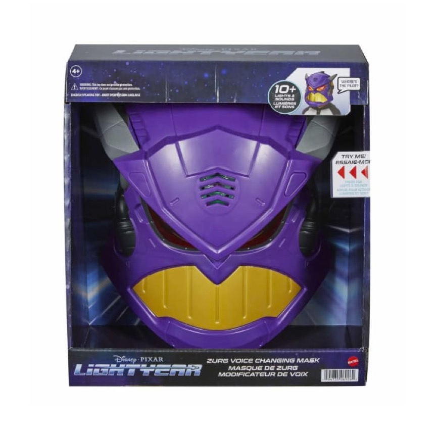 Disney Lightyear Mascara Distorsionadora De Voz Zurg Mattel .