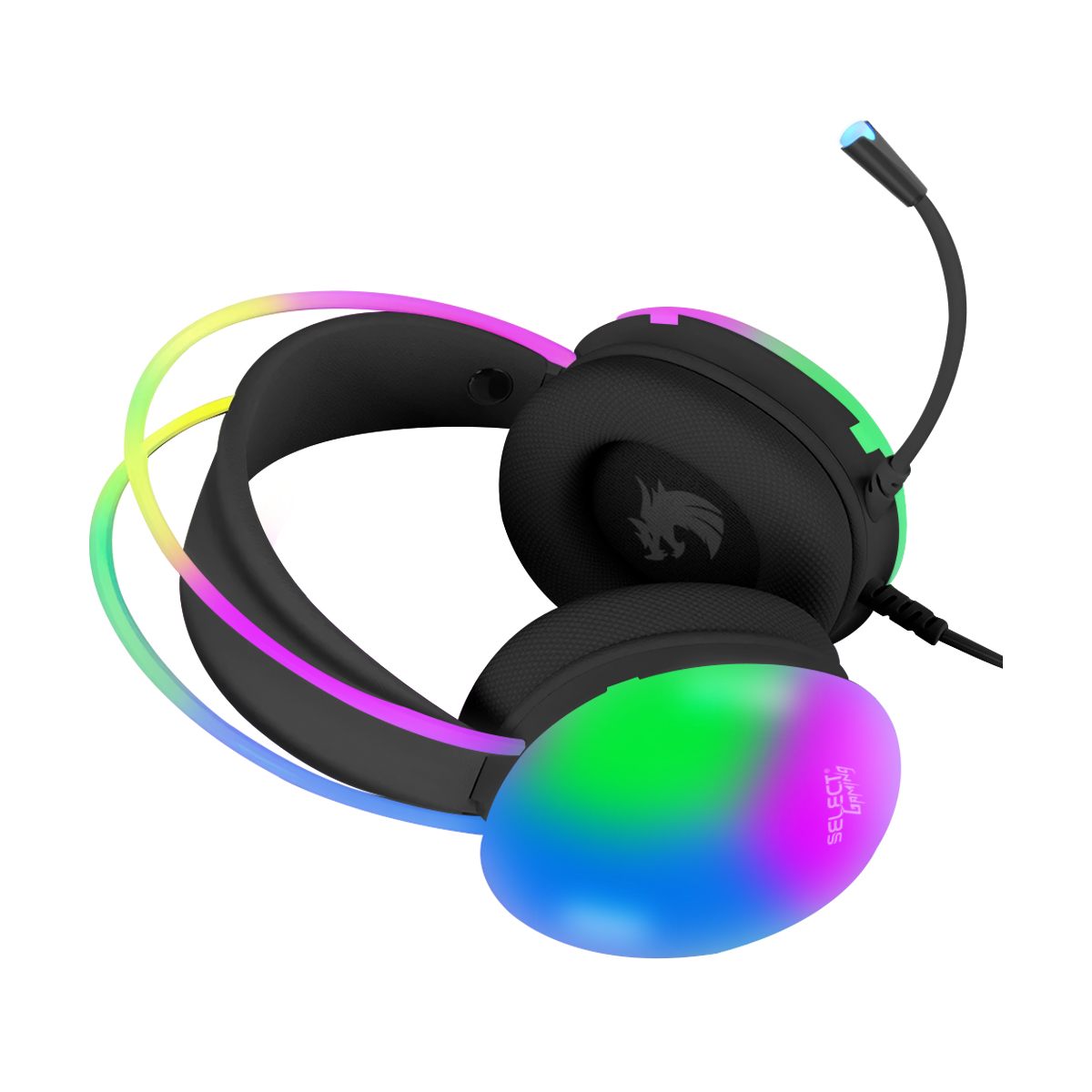 Audífonos Gamer Alámbricos Select Gaming Flame Sg-h5 Luz Rgb