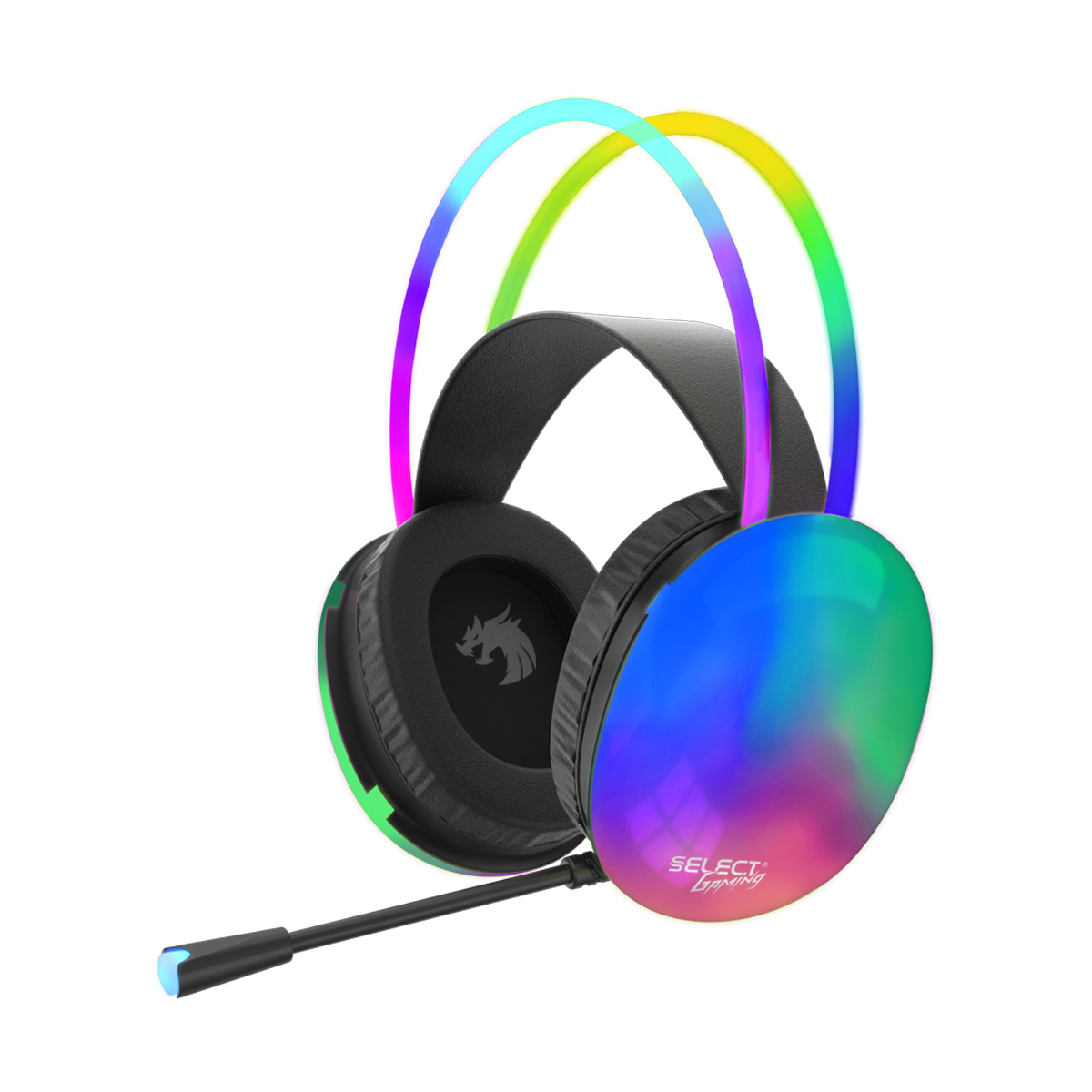 Audífonos Gamer Alámbricos Select Gaming Flame Sg-h5 Luz Rgb