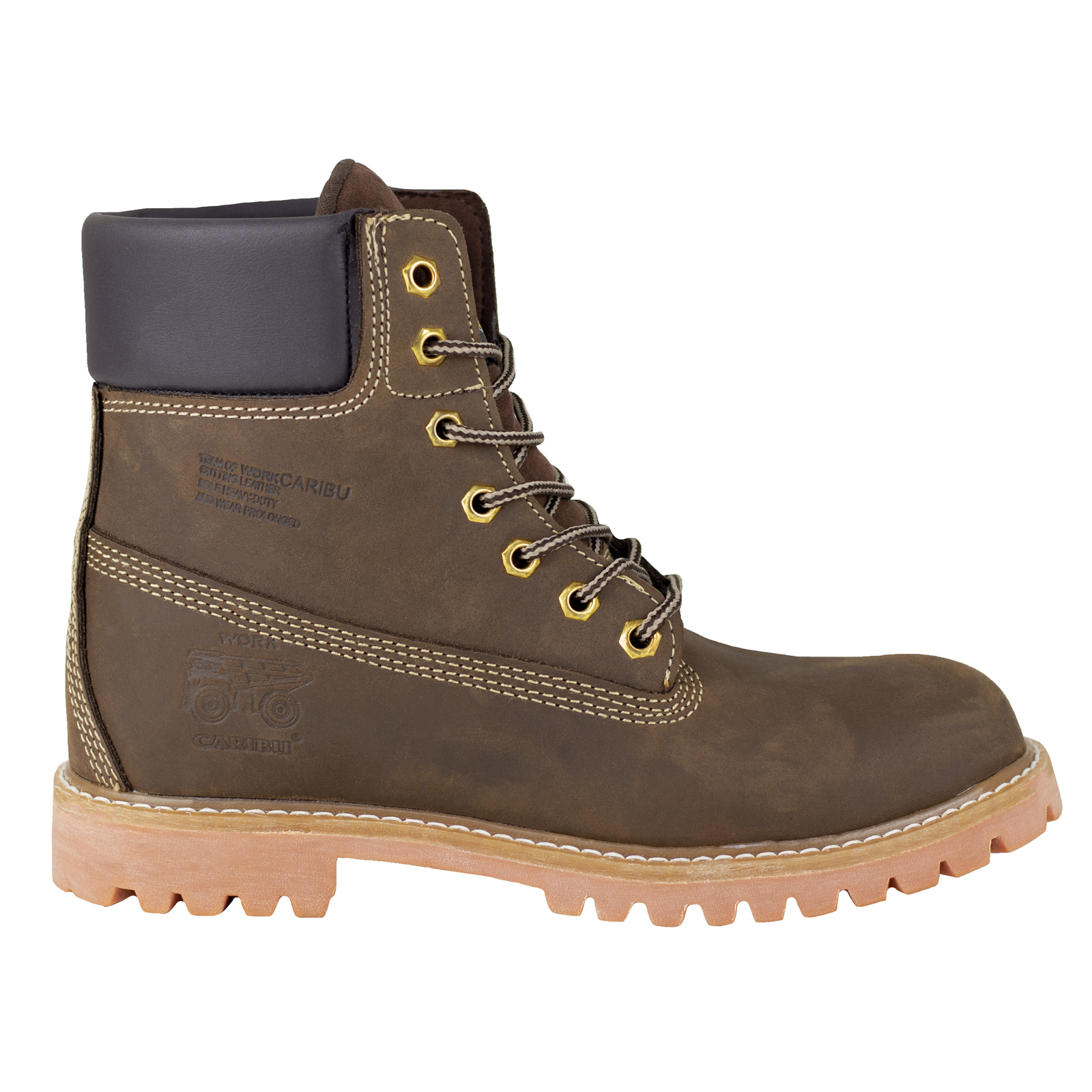 Botas Urbanas Hombre Caribu Montaña Trabajo Tipo Vestir Urban 784 Crazy Café.