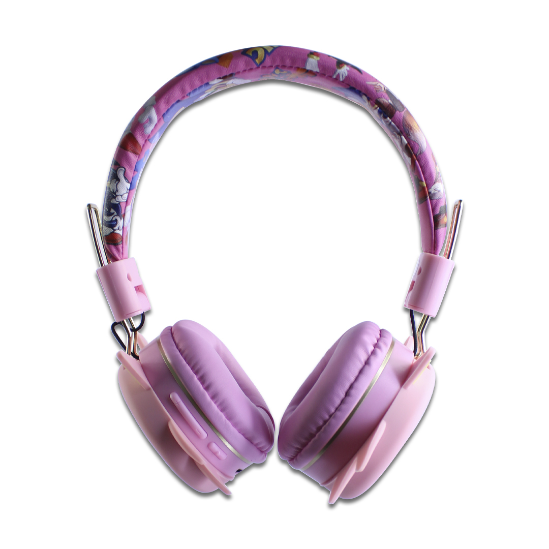 Audifonos Diadema Sonic Boom Color Rosa Bluetooth Recargables Fr-4027.