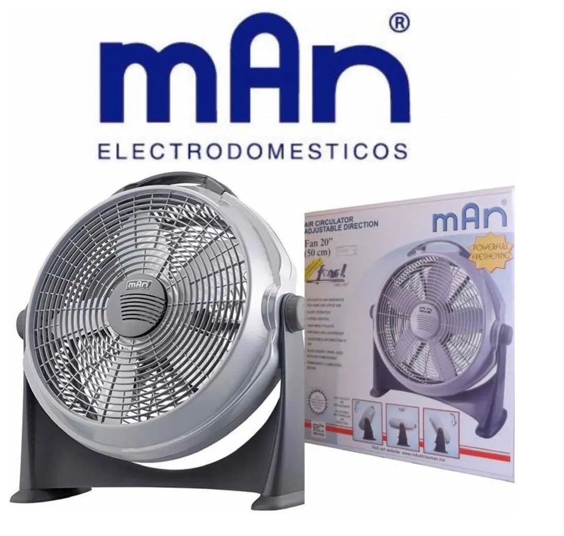 Ventilador Piso 20 pulgadas Giro 330  Grados 2020 20 Marca Man.
