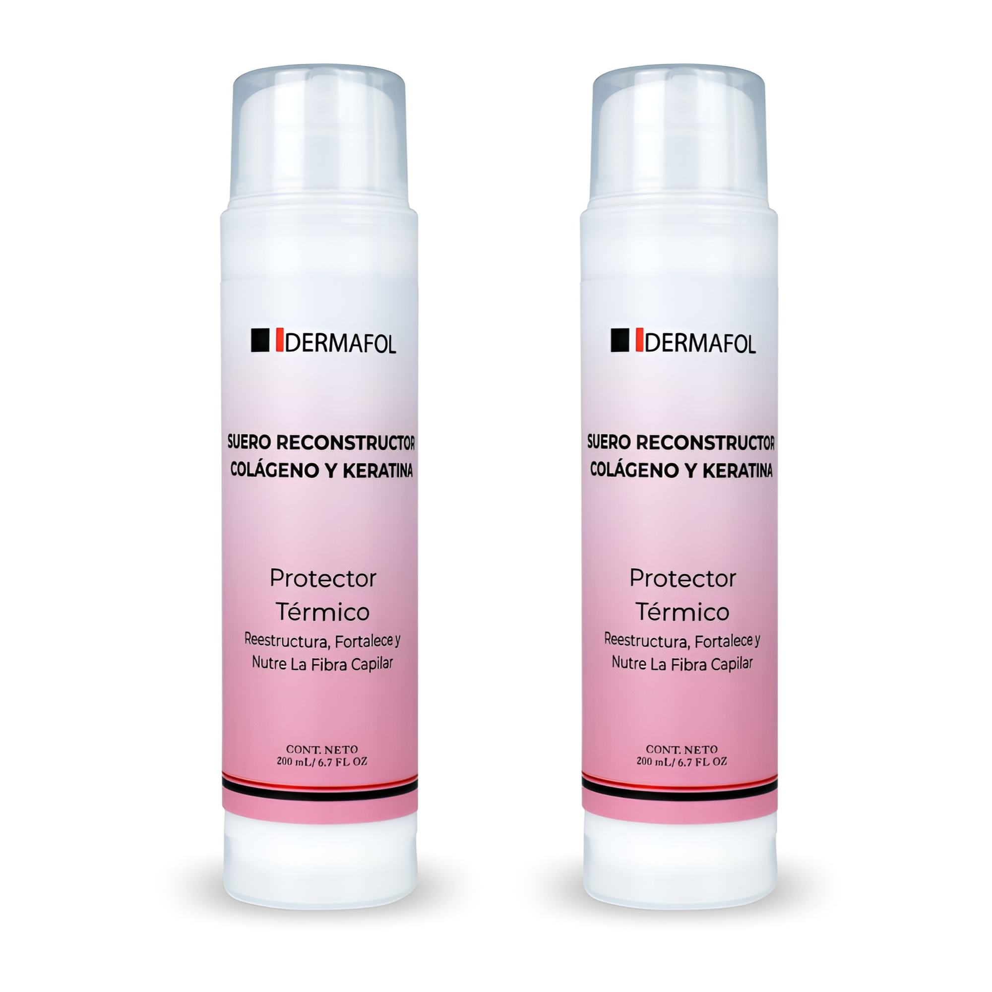 KERATINA COLAGENO PARA CABELLO DERMAFOL TRATAMIENTO 2 PIEZAS.