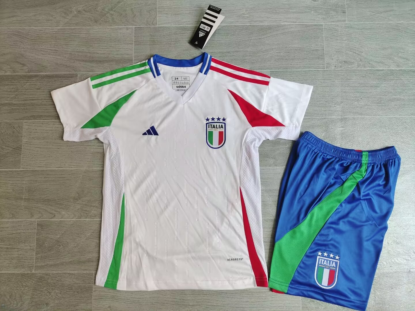 Nuevo! Jersey Italia Eurocopa 2024 Visita Blanca Talla M.