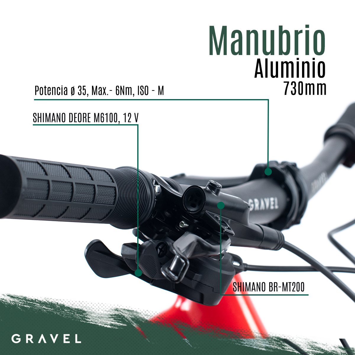 Bicicleta De Montaña Merú R29 12v Shimano Deore ROJO Cuadro 19.