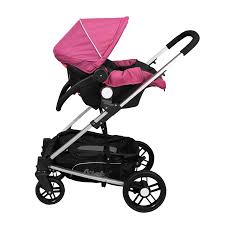 Carriola DBEBE CROWN con Portabebe y Base Rosa Morado.