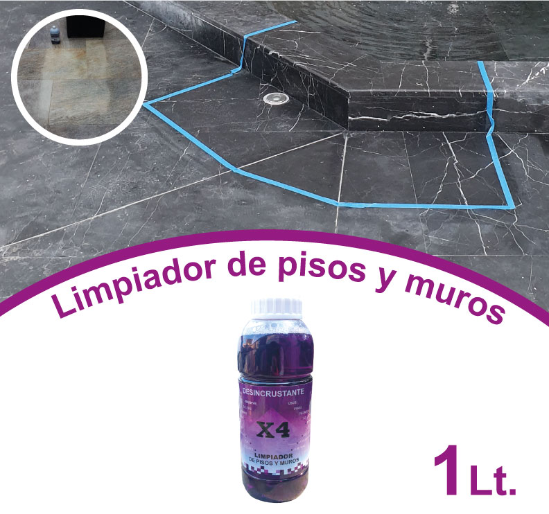 Limpiador de Pisos y Muros, Quita Cemento, Cal, Salitre 1L