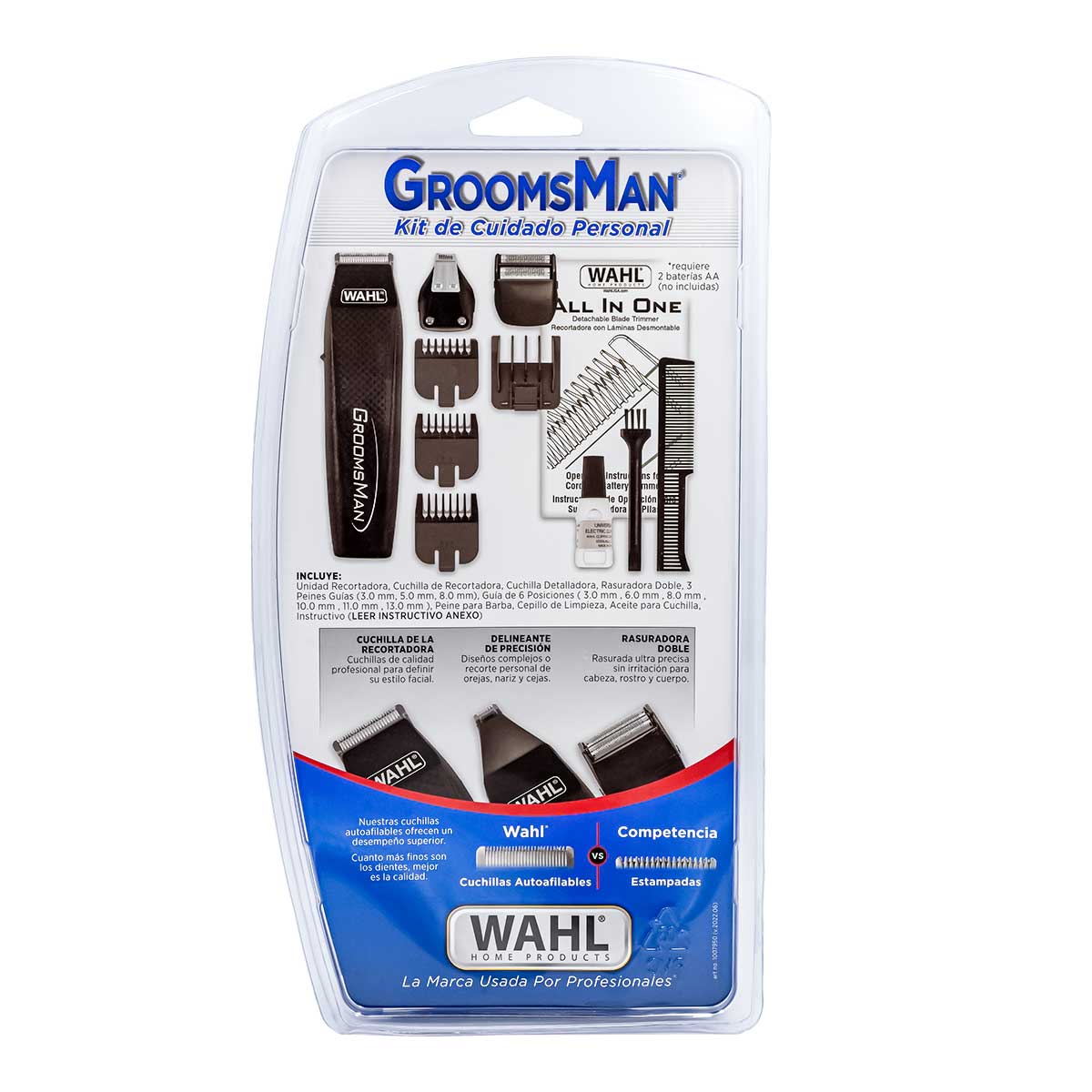 Kit Rasuradora De Baterías Groomsman Wahl Casera
